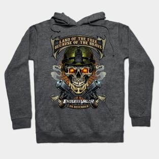 Skull Soldier and Guns Hoodie